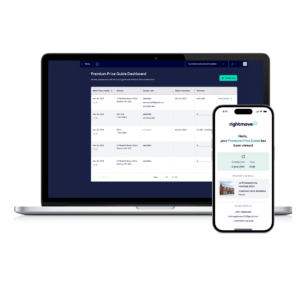 Desktop and mobile views of Premium Price Guide